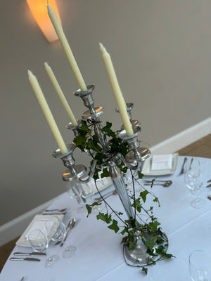 Silver candelabra