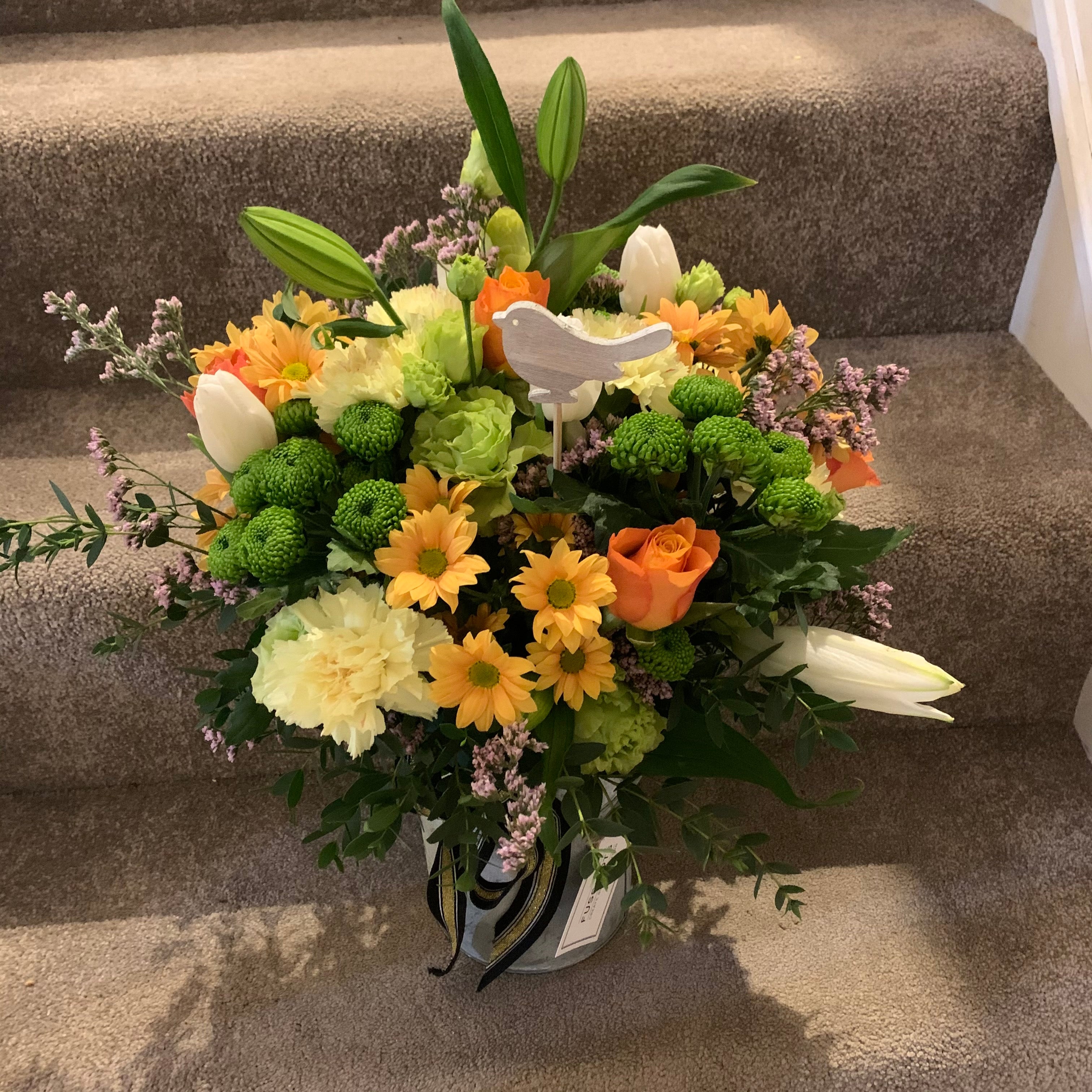 Seasonal Gift Bouquet including container